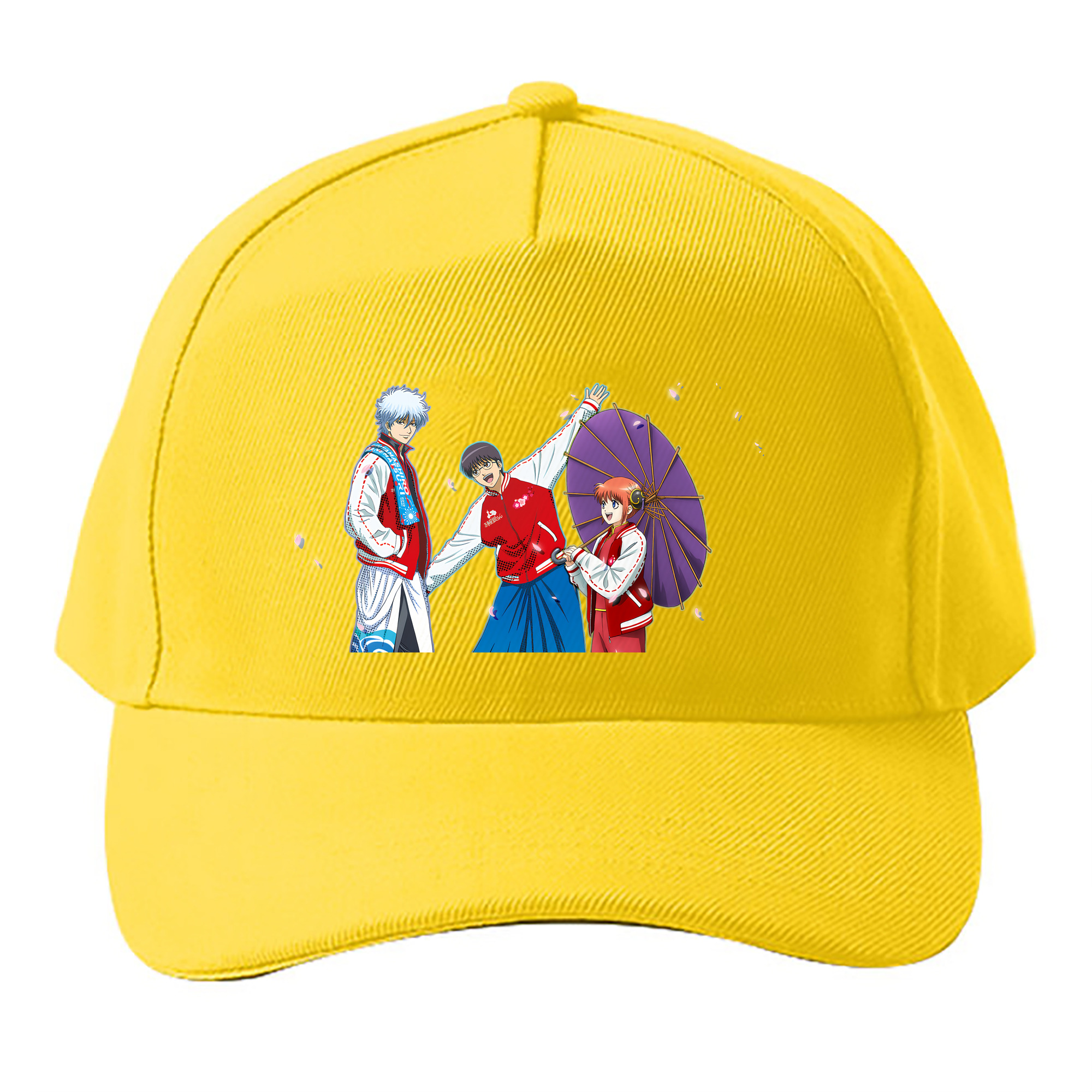 （画像用） ぎんたま 坂田銀時（さかたぎんとき） 神楽 志村新八（しむら しんぱち） GINTAMA Sakata Gintoki Kagura Shimura Shinpachi ベースボールキャップ 綿100％ 男女兼用 帽子 スポーツ